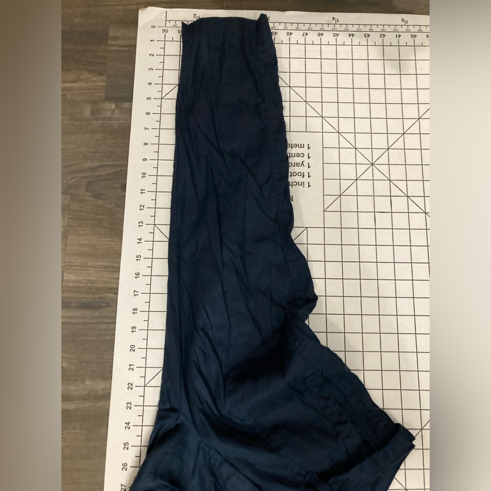 NWT Liverpool Women’s Size 2/26 Mood Indigo Dave Straight Leg Linen Capri Pants - Picture 6 of 9